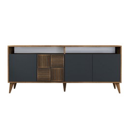 Hanah Home Milan Consola Nogal y Antracita